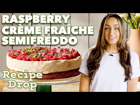 No-Churn Ice Cream Cake: Raspberry Crème Fraîche Semifreddo | Recipe Drop | Food52