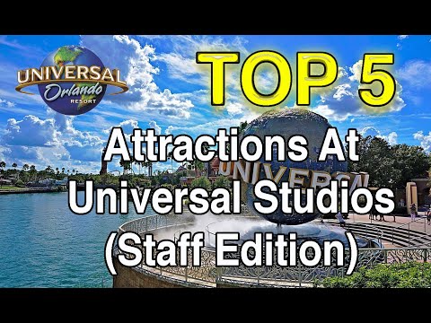 Top 5 Attractions Studios (Staff Edition)