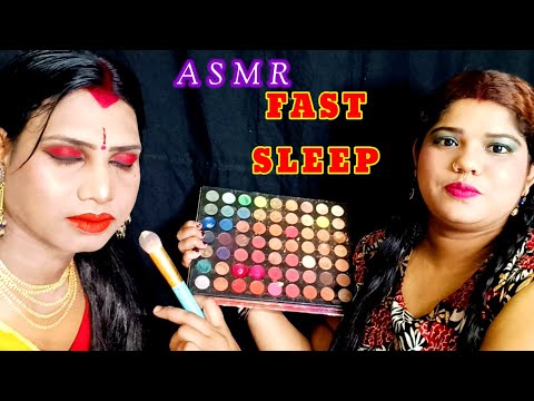 ASMR~Doing My Elder Bro Hair style, Soft, Glowy, Gentle Bridal Transformation Makeup|| 🌹❤️💋