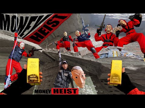 PARKOUR VS MONEY HEIST! | Police break into the bad guys lair to rescue the female Police | Epic POV