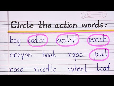 Circle the action words