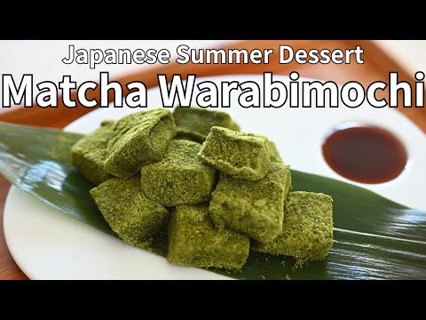 Easy Japanese Matcha Warabimochi | Perfect Summer Treat |  How to Make Japanese Warabimochi at Home