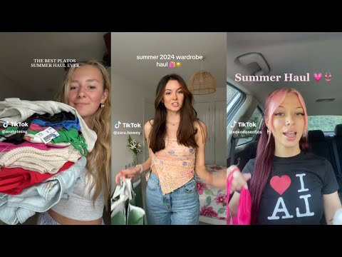 Summer shopping haul - TikTok compilation 🛍️😋