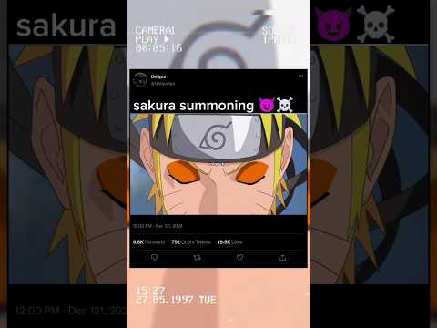 Sakura summoning 😈☠️#anime #reel #naruto