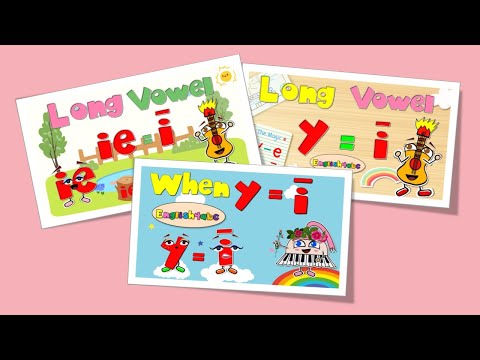 Long Vowel 'i' - ie / y-e / y / Phonics Compilation / Part 2