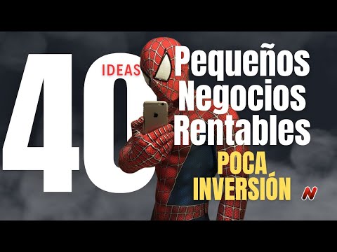 40 ideas de pequeños negocios rentables tendencia 🔥2025 POCA INVERSION