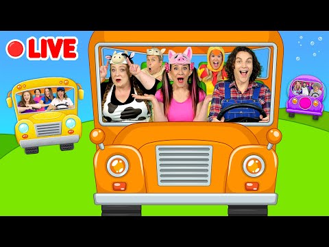 🔴 Wheels on the Bus 24/7 Livestream 🚍