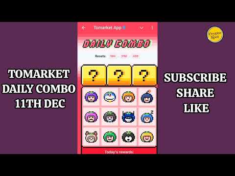 Tomato Daily Combo 11 December | Tomato Daily Combo | Tomarket Airdrop Listing Date