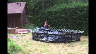 birth of a spring free trampoline