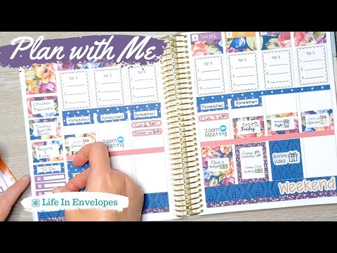 Plan with Me / Erin Condren / LifePlanner / Vertical / Life In Envelopes Stickers