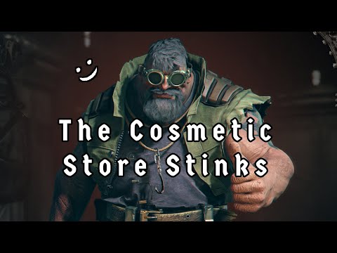 What's the problem with Darktide's cosmetic store?