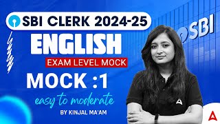 SBI Clerk 2024-25 | English Mock Test-1 | By Kinjal Gadhavi