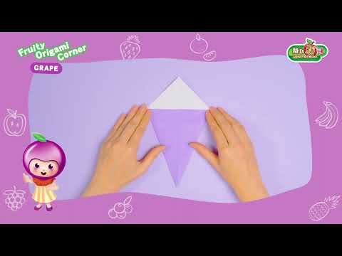 Joyful Fruit Month - Origami Fruit Video (3) Grape