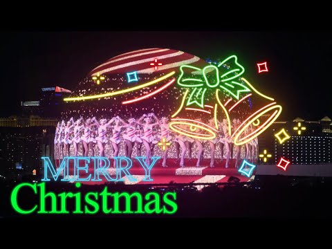 Christmas at the Las Vegas sphere