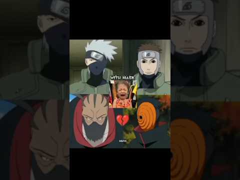 anime character with mask 😈 without mask 😍 #naruto #anime #ytshorts  #shorts