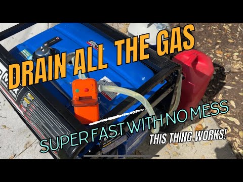 Better Way To Drain The Gas From Your Generator