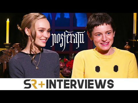 Nosferatu's Lily-Rose Depp & Emma Corrin Reveal How Terrifying Bill Skarsgård Is On Set (Spoilers!)