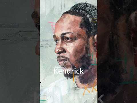 Painting Kendrick Lamar overtop of my Jean Michel-Basqiuat painting 👑🎨