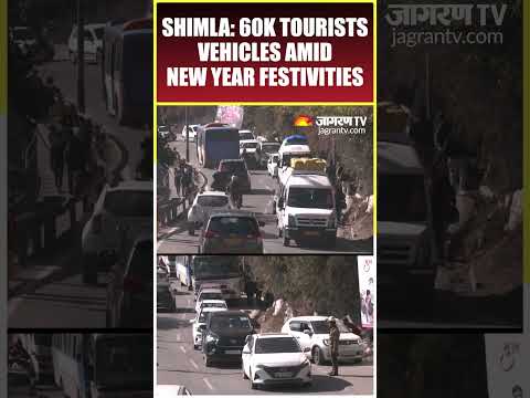 Himachal Pradesh Snowfall | 60K Tourist Vehicles Arrive in Shimla for New Year Festivities | #shorts