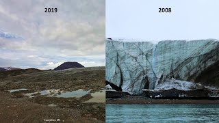 The Arctic Northwestpassage, Devon Island, Disappearance of Cunningham Glacier. (4K)