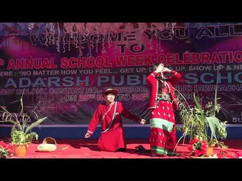 Donyi Gobv Duet dance by Kameng House  on the 4th Annual School Weel Celebration of APS, DAporijo.