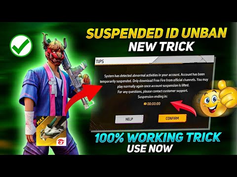 How To Recover Free Fire Suspended Account | FF Suspended id Recover 100% | FreeFire id Unban Trick