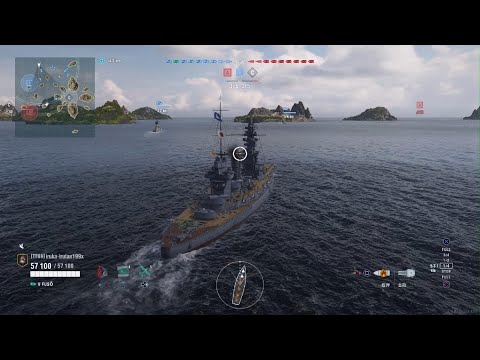 World of Warships: Legends_通常戦　戦艦FUSO　ただではやられんぞ貴艦もみちずれにしてやるみたいな····💦(苦笑)