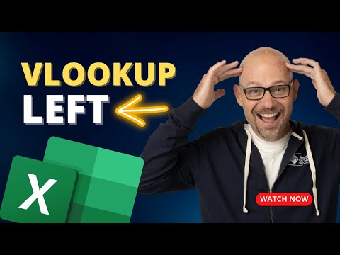 Excel How To VLOOKUP Left