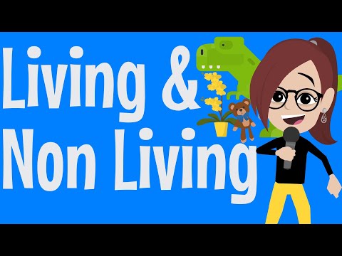 Living & Non Living Things Song  - Animated science song for kids!.