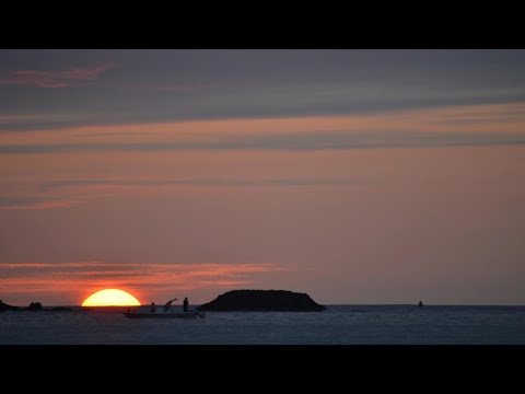 2023年３月25日　小笠原諸島父島の日の入り