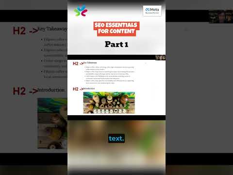 SEO Essentials for Content PART 1
