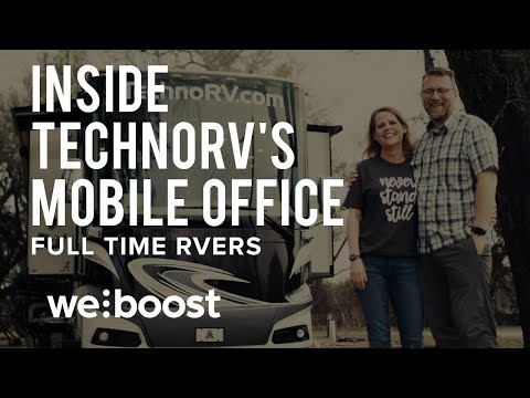 Inside TechnoRV's Mobile Office - Full Time RVers | weBoost