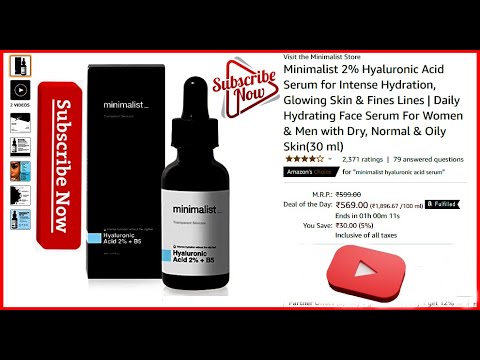 Minimalist 2% Hyaluronic Acid Serum for Intense Hydration, Glowing Skin  | Mukesh thappa official