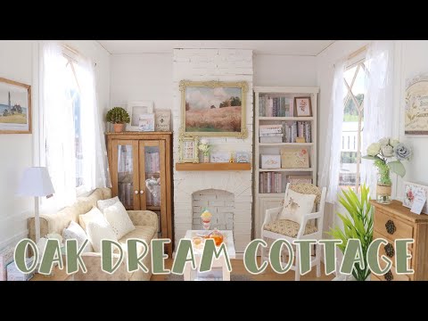 OAK DREAMS COTTAGE 1/6 scale handmade miniature dollhouse by Nerea Pozo