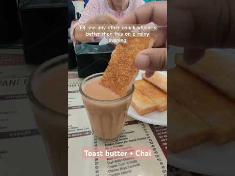 Toast butter + Chai at Irani Cafe, Kothrud #food #punefoodie #streetfood #indiansnack #indianfood