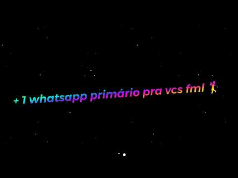 WHATSAPP PRIMÁRIO , TEMA PRETO E BRANCO , COM INSTA TICK 🏌🏻‍♀️🔥