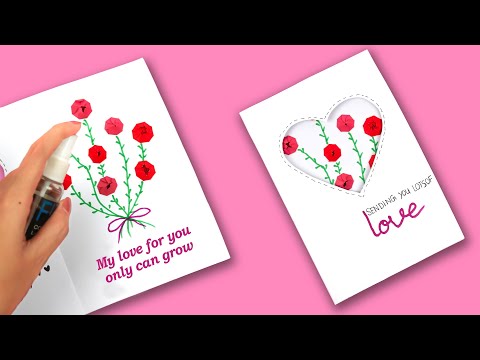 Greeting card: Simple and easy greeting card making - Flower birthday card