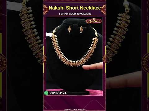 #Shorts Nakshi Short Necklace Collection 1 Gram Gold Jewellery