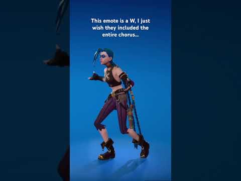 Jinx interstellar bass emote #recommended #gaming #xbox #fortnite #arcane #jinx