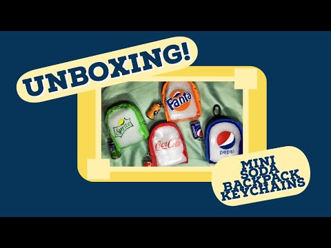 UNBOXING: Mini Soda Backpack Keychains