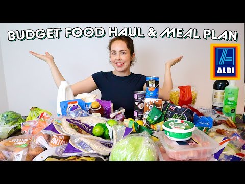 BUDGET ALDI FOOD HAUL WITH PRICES AND FAMILY MEAL PLAN | February 2024