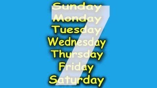 The 7 Days of the Week Song ♫ 7 Days of the Week ♫ Kids Songs by The Learning Station