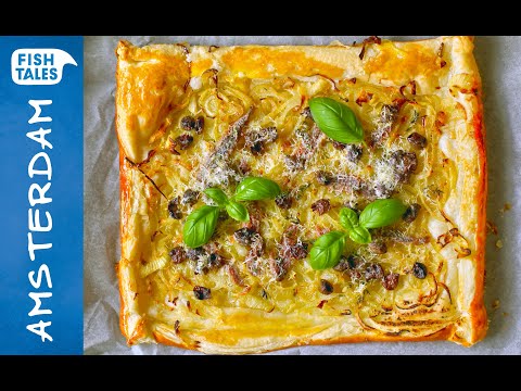 Pissaladière, French onion tart with anchovies