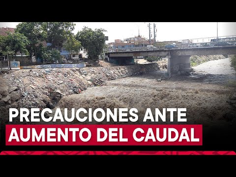 Río Rímac aumenta su caudal tras intensa lluvia de esta madrugada