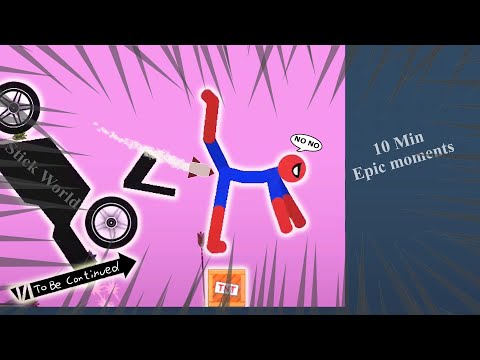 10 Min Best falls | Stickman Dismounting funny and epic moments | Like a boss compilation #664