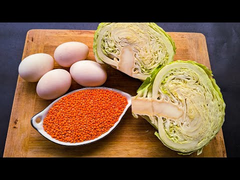 This Egg Cabbage recipe Tastier than Meat❗ Simple Healthy Breakfast ideas. Cheap & Tasty food