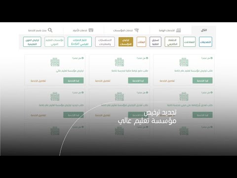 كيفية التقديم على طلب تجديد ترخيص مؤسسة تعليم عالي