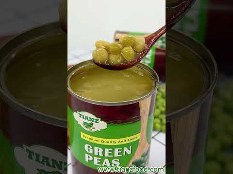 Green Peas Galore: Discover the Goodness of Canned Green Peas🌱✨| Tianz Food Factory #cooking #beans