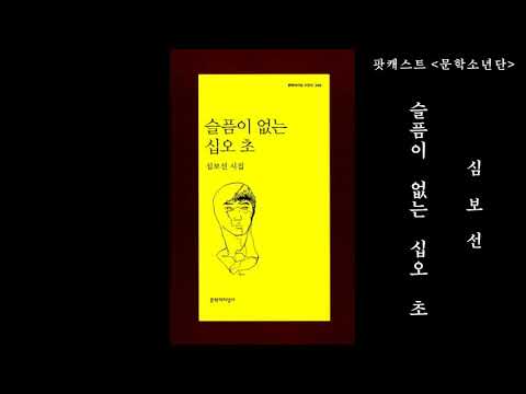 [팟캐스트 문학소년단] 심보선 『슬픔이 없는 십오 초』 1부 (책 오디오 리뷰)