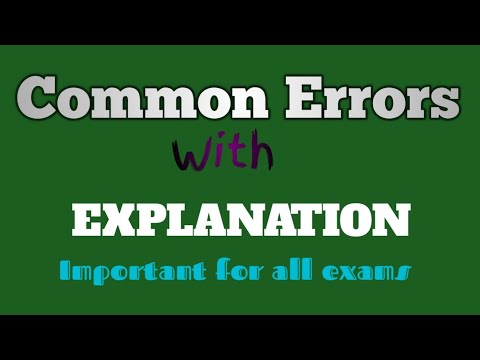 Common Errors For Competitive Exams;#competitiveenglishgrammar